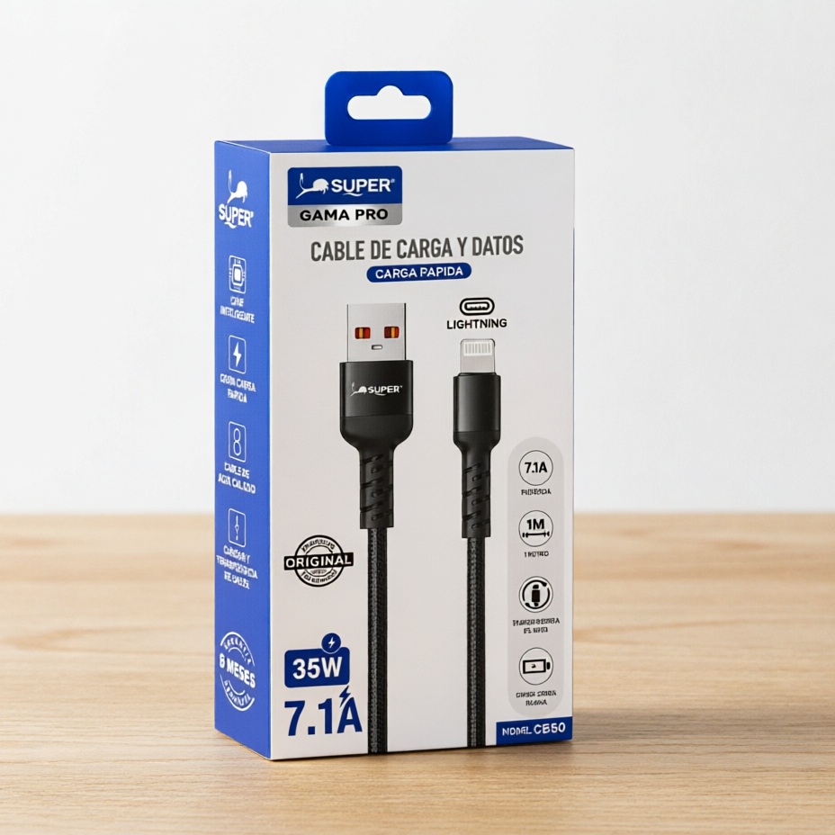 Cable de Carga SUPER Gama Pro CE50